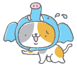 Neko-zukin(Animal hood cat) sticker #56360