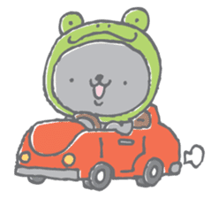 Neko-zukin(Animal hood cat) sticker #56363