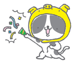 Neko-zukin(Animal hood cat) sticker #56366