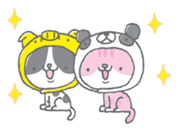 Neko-zukin(Animal hood cat) sticker #56372