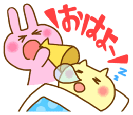 Pleasant friends with "Pyokotan" sticker #56974