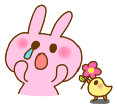 Pleasant friends with "Pyokotan" sticker #57010