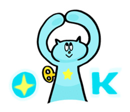 KAWAII NEZI CAT STAMP (English Version) sticker #57076