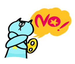 KAWAII NEZI CAT STAMP (English Version) sticker #57077