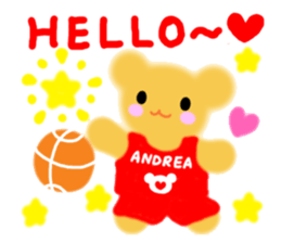 ANDREA - Happy Basketball! - sticker #57694