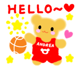 ANDREA - Happy Basketball! - sticker #57694