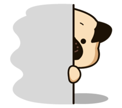 Ranran of the pug sticker #57897