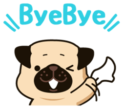 Ranran of the pug sticker #57913