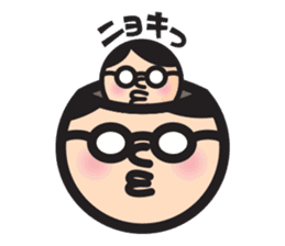 MAN OF ROUND SHAPE sticker #58499