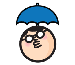 MAN OF ROUND SHAPE sticker #58503