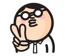 MAN OF ROUND SHAPE sticker #58507