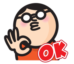 MAN OF ROUND SHAPE sticker #58509