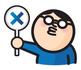 MAN OF ROUND SHAPE sticker #58519