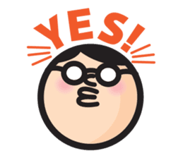 MAN OF ROUND SHAPE sticker #58526