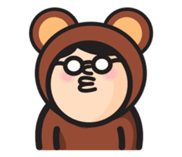 MAN OF ROUND SHAPE sticker #58530