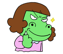 Dinosaur girl Gauko sticker #58575