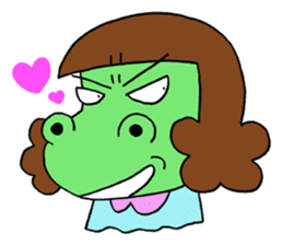 Dinosaur girl Gauko sticker #58576