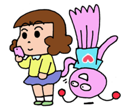 Dinosaur girl Gauko sticker #58577