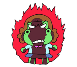 Dinosaur girl Gauko sticker #58579