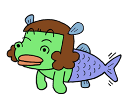 Dinosaur girl Gauko sticker #58588