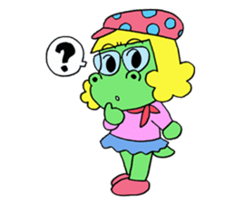 Dinosaur girl Gauko sticker #58589