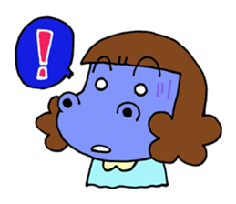 Dinosaur girl Gauko sticker #58590