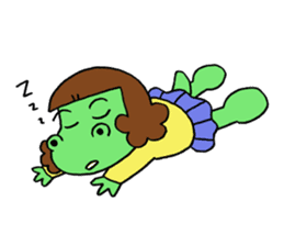 Dinosaur girl Gauko sticker #58591