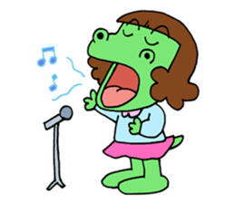 Dinosaur girl Gauko sticker #58592