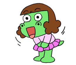 Dinosaur girl Gauko sticker #58595