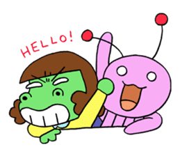 Dinosaur girl Gauko sticker #58597