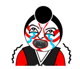 Kabuki Sticker "Shibaraku!" sticker #58990