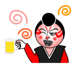 Kabuki Sticker "Shibaraku!" sticker #58995
