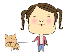 Funny People & Dog sticker #59248