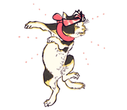 Japanese Ukiyo-e Cats sticker #60101