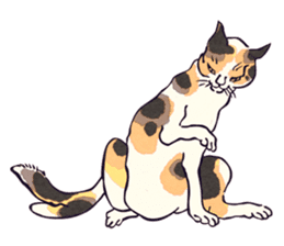 Japanese Ukiyo-e Cats sticker #60106