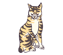 Japanese Ukiyo-e Cats sticker #60110
