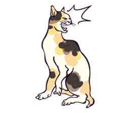 Japanese Ukiyo-e Cats sticker #60114