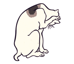 Japanese Ukiyo-e Cats sticker #60118