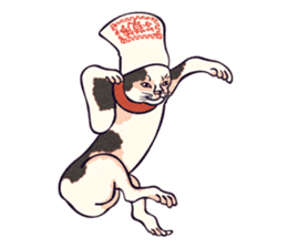 Japanese Ukiyo-e Cats sticker #60126