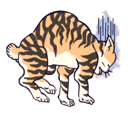 Japanese Ukiyo-e Cats sticker #60127