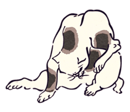 Japanese Ukiyo-e Cats sticker #60128