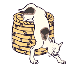 Japanese Ukiyo-e Cats sticker #60131