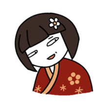 Umeko and cat sticker #60695