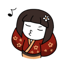 Umeko and cat sticker #60702