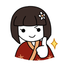 Umeko and cat sticker #60709