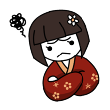 Umeko and cat sticker #60714