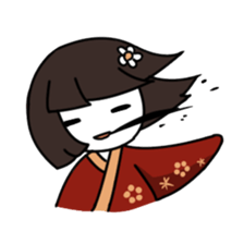 Umeko and cat sticker #60722