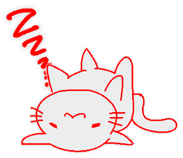 soft cat sticker #61094