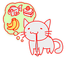 soft cat sticker #61096