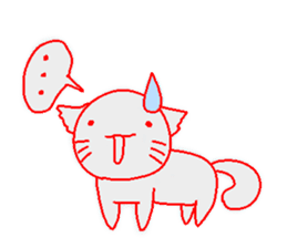 soft cat sticker #61099